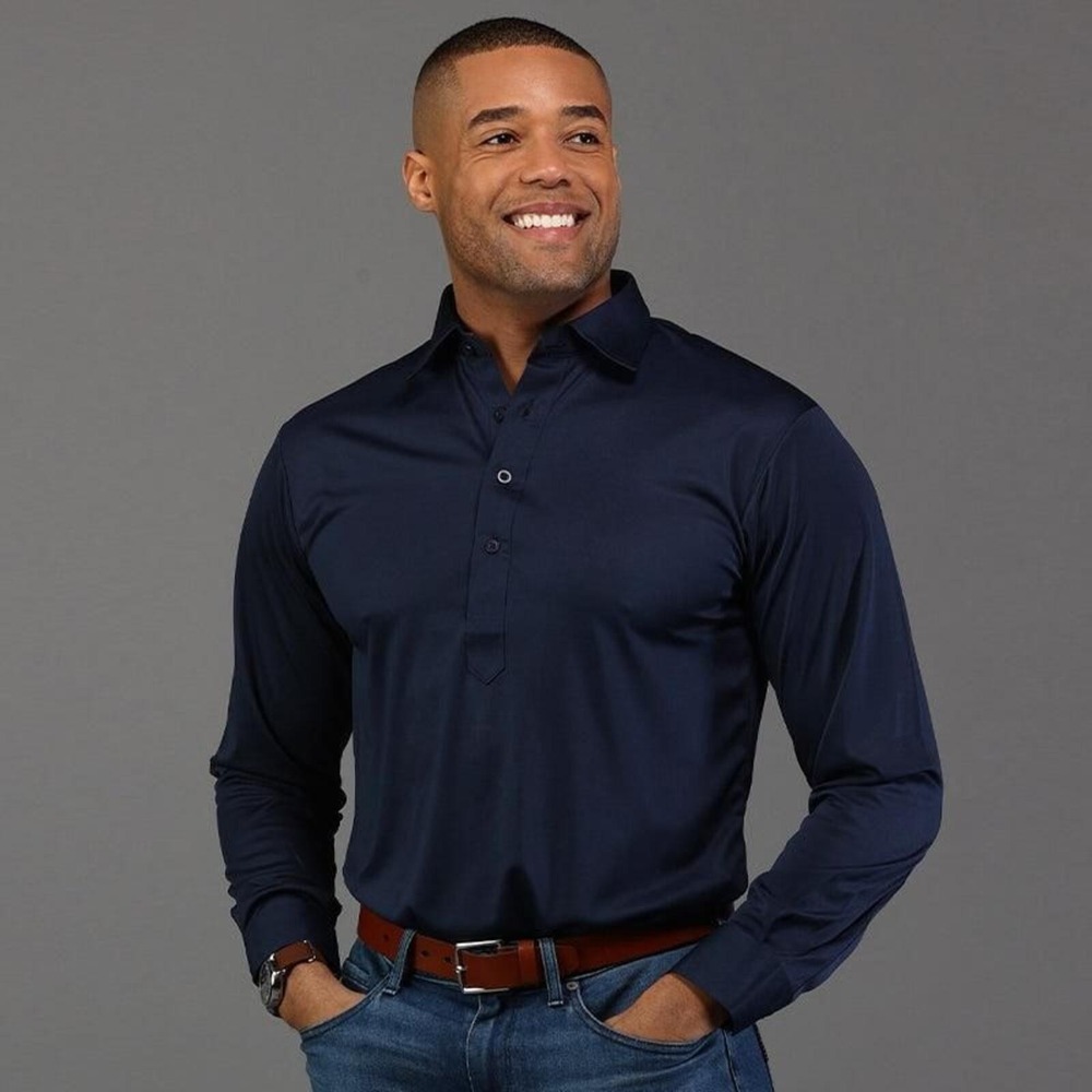 Collars & Co. NWOT Semi-Spread Collar Polo Long Sleeve - Size Small